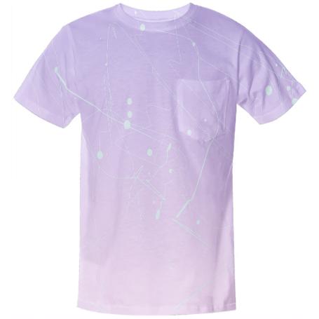 Purple Splatter Women s Pocket Shirt