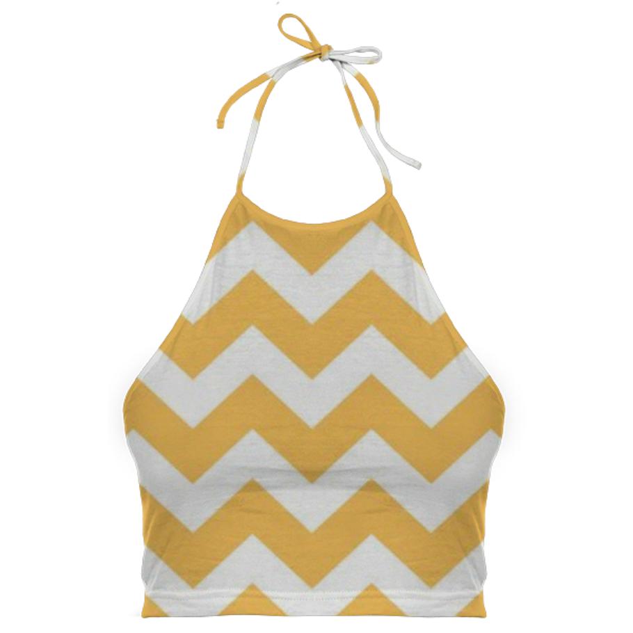 Luxury designers summer top Zig zag stripes