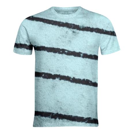 Blue Black Stripes Tee