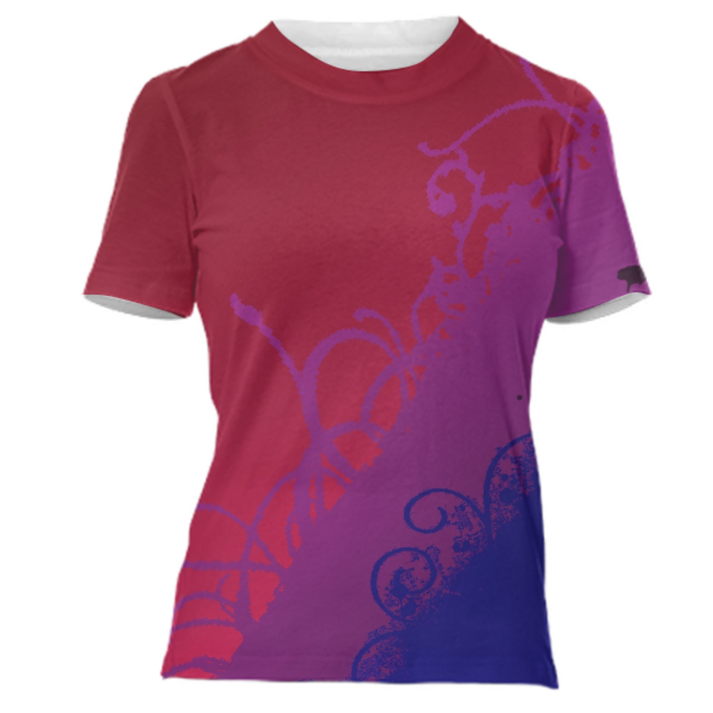 dark blue red