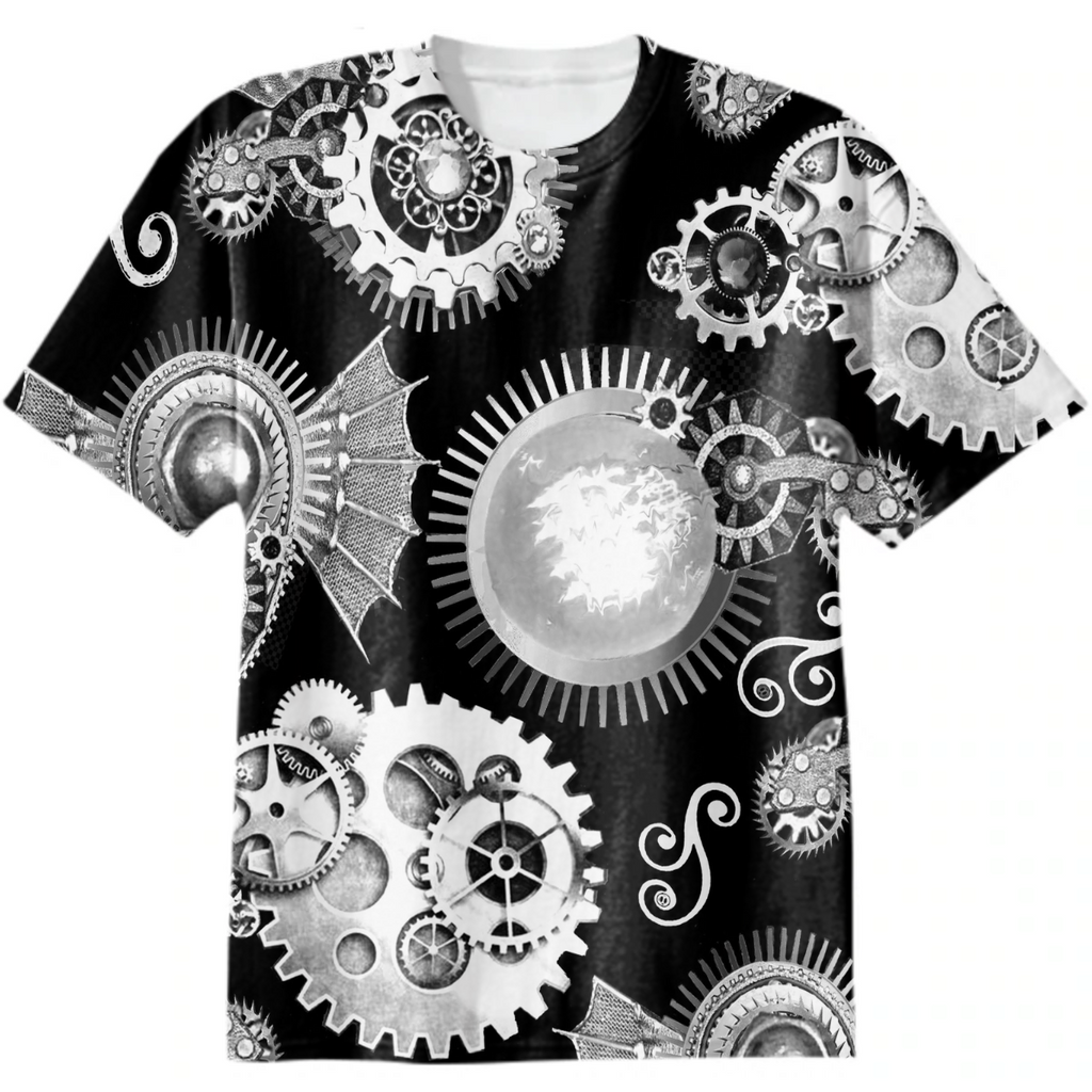 gears, paisley, black and white, monochrome, trend year