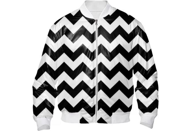 Black and White Chevron