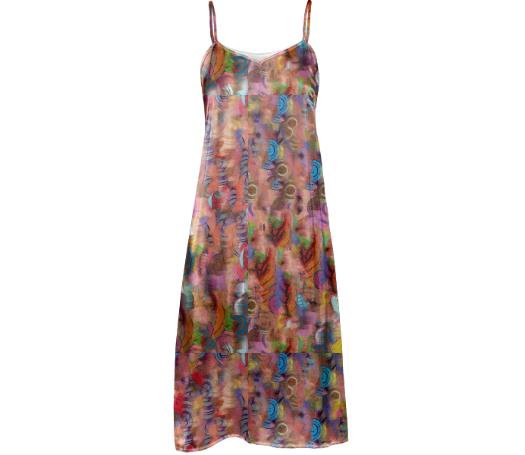 Japanese Abstract Slip Dress