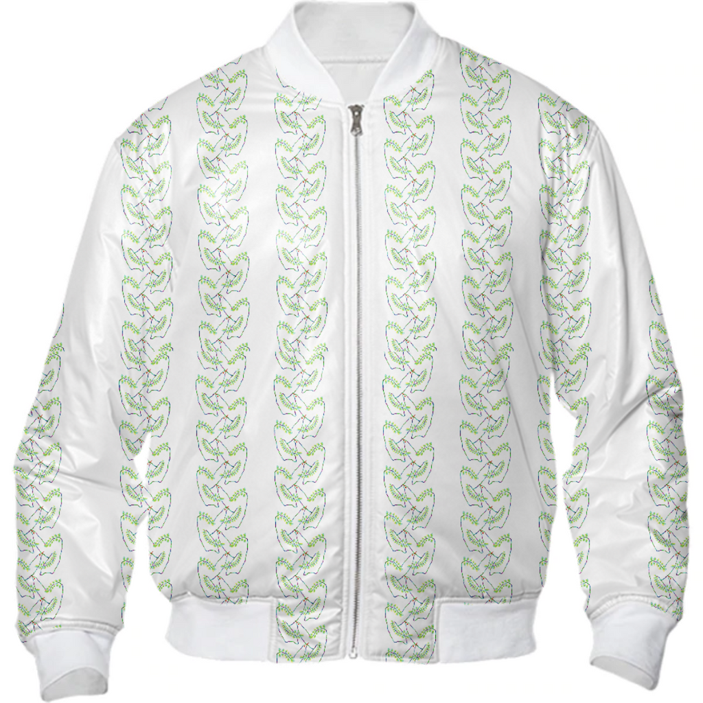 Spring Bird Bomber Jacket