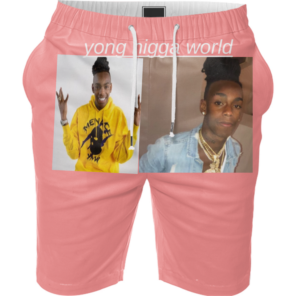 young nigga world shorts