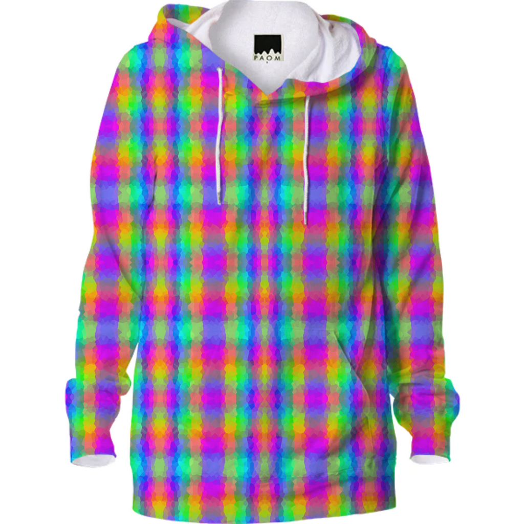 Rainbow Plaid Hoodie