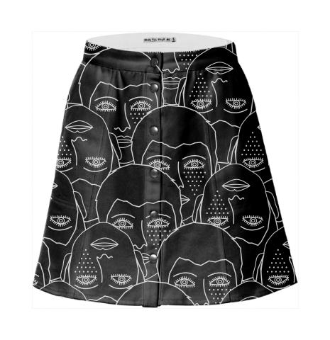 MAC Mono Print Skirt