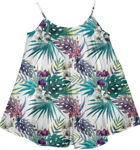 Vacation Tropical Paradise Palms Flamingos Hibiscus