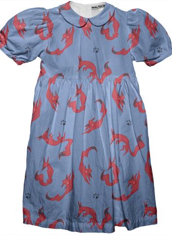 Red Foxes minime dress