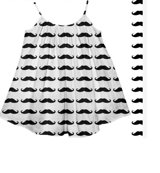 Mustache KIDS TENT DRESS