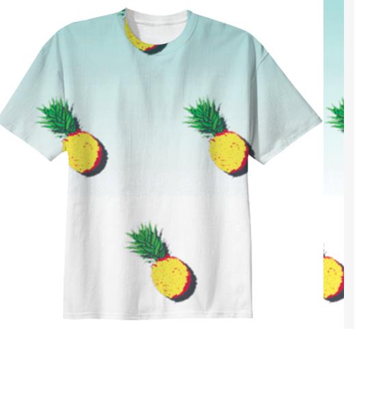 Pineapple fading print
