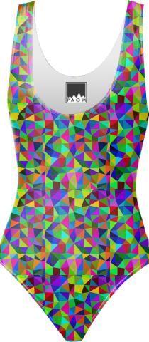 Abstract OnePiece Swimsuit