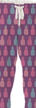 Purple Pineapples DrawString Pants