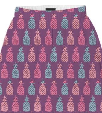 Purple Pineapples Summer Skirt
