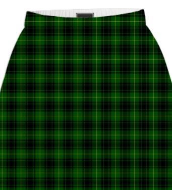 Green Plaid Summer Skirt