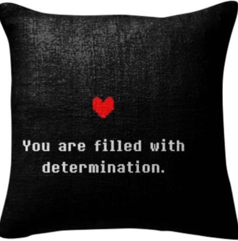 Determination Undertale Pillow