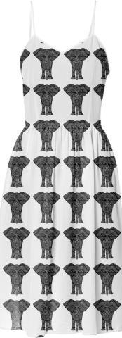 Elephant Print Dress