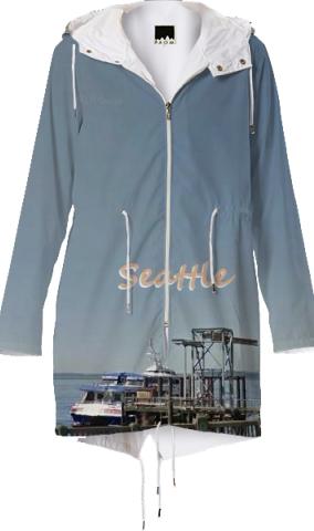 City Scapes Seattle Raincoat by LadyT Designs