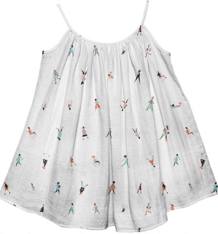Little Women Swing Dress White