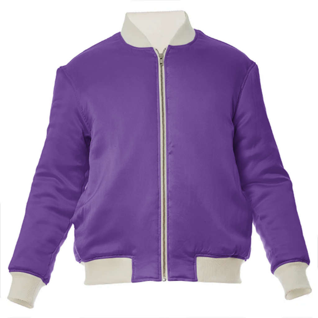 color rebecca purple VP silk bomber jacket