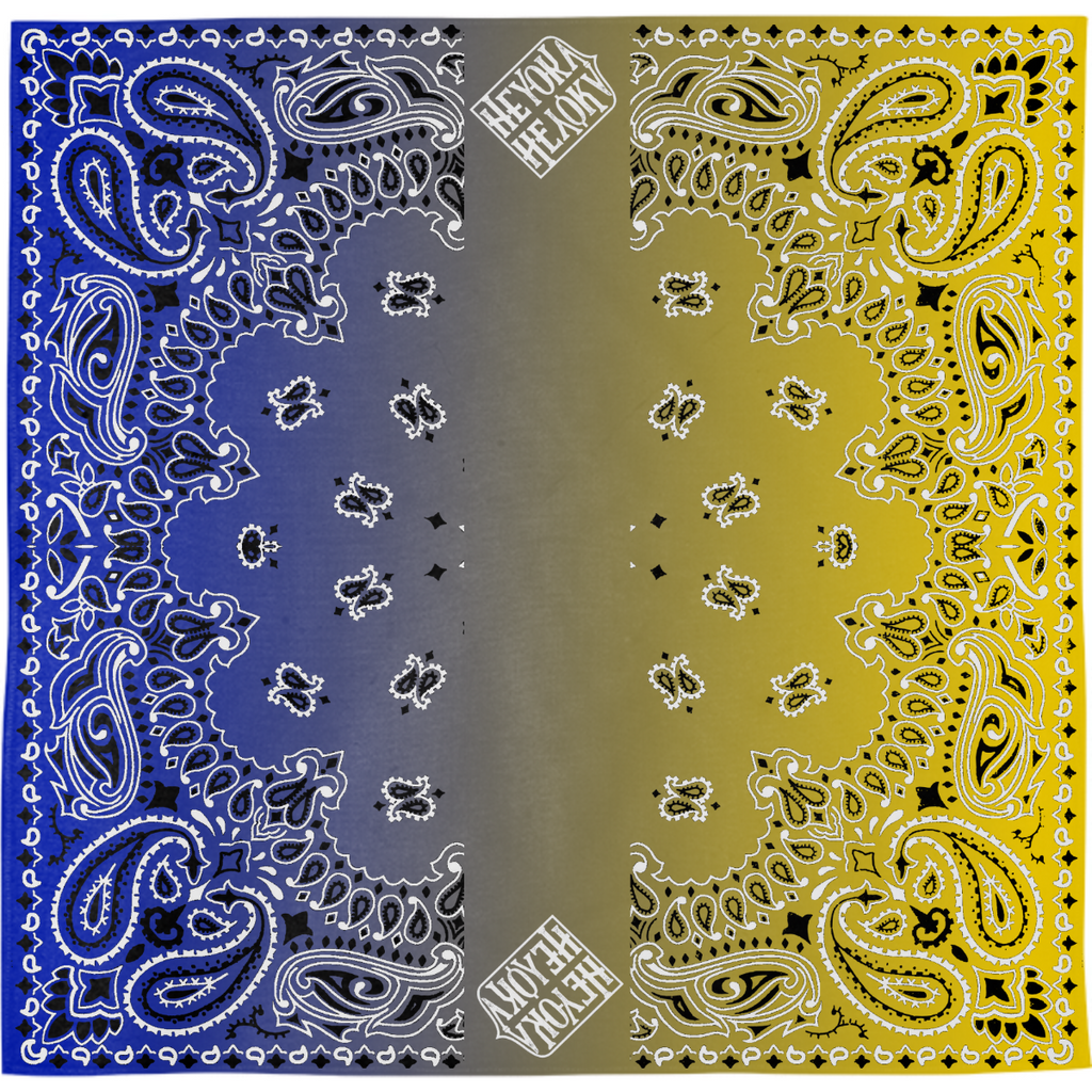 Blue/Yellow Heyoka Bandana