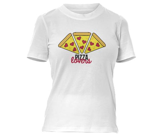 Pizza Lovers Babydoll T Shirt
