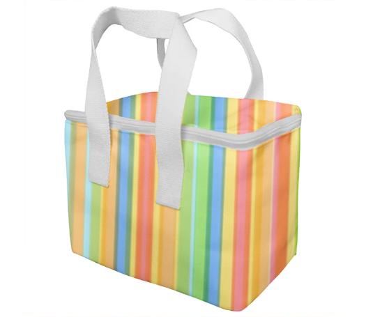 Kids Lunch bag with Funky pastel stripes