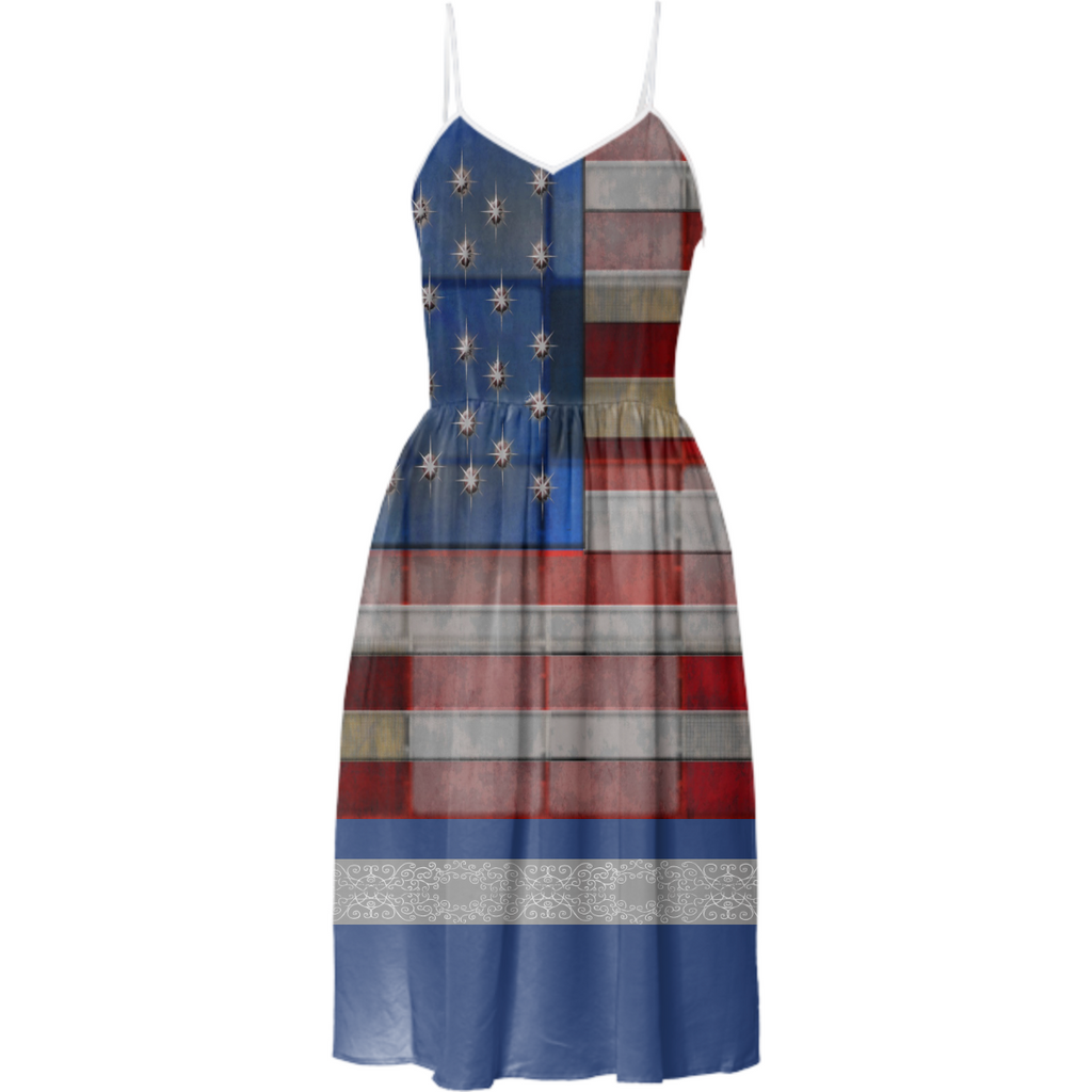 Vintage Patriotic Summer Dress