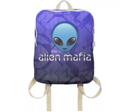 Blue Alien Mafia Backpack