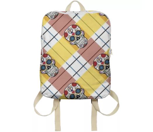 SUGAR SKULL PLAID
