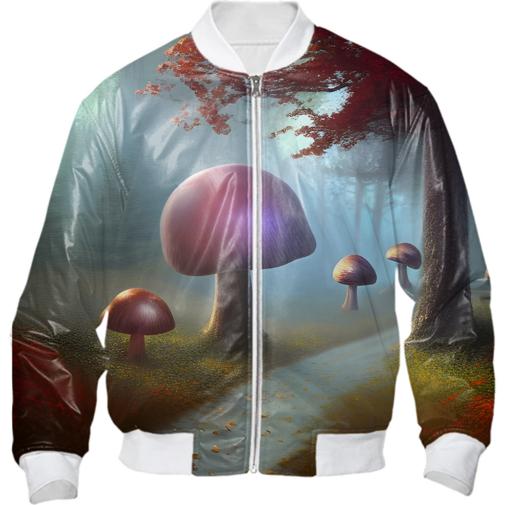 Enchanted Mushrooms Bomber Jacket