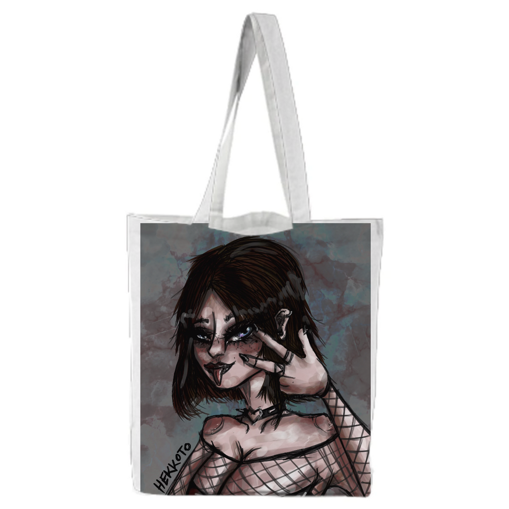 Edgy sexy hot Sam anime girl tote bag