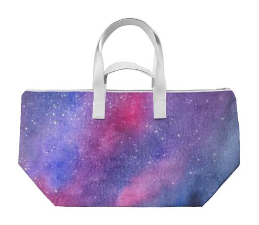 Violet galaxy weekend bag