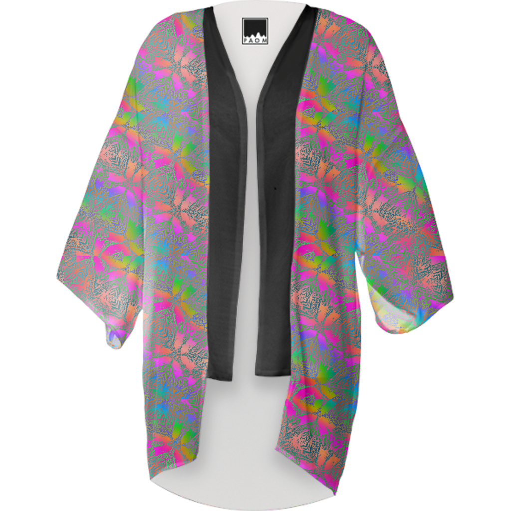 Rainbow Kaleidoscope Kimono