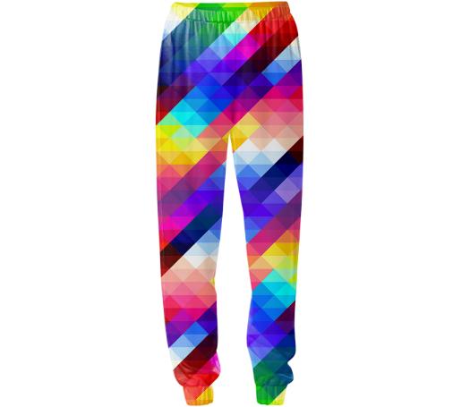 Rainbow Squares Exersice Attire