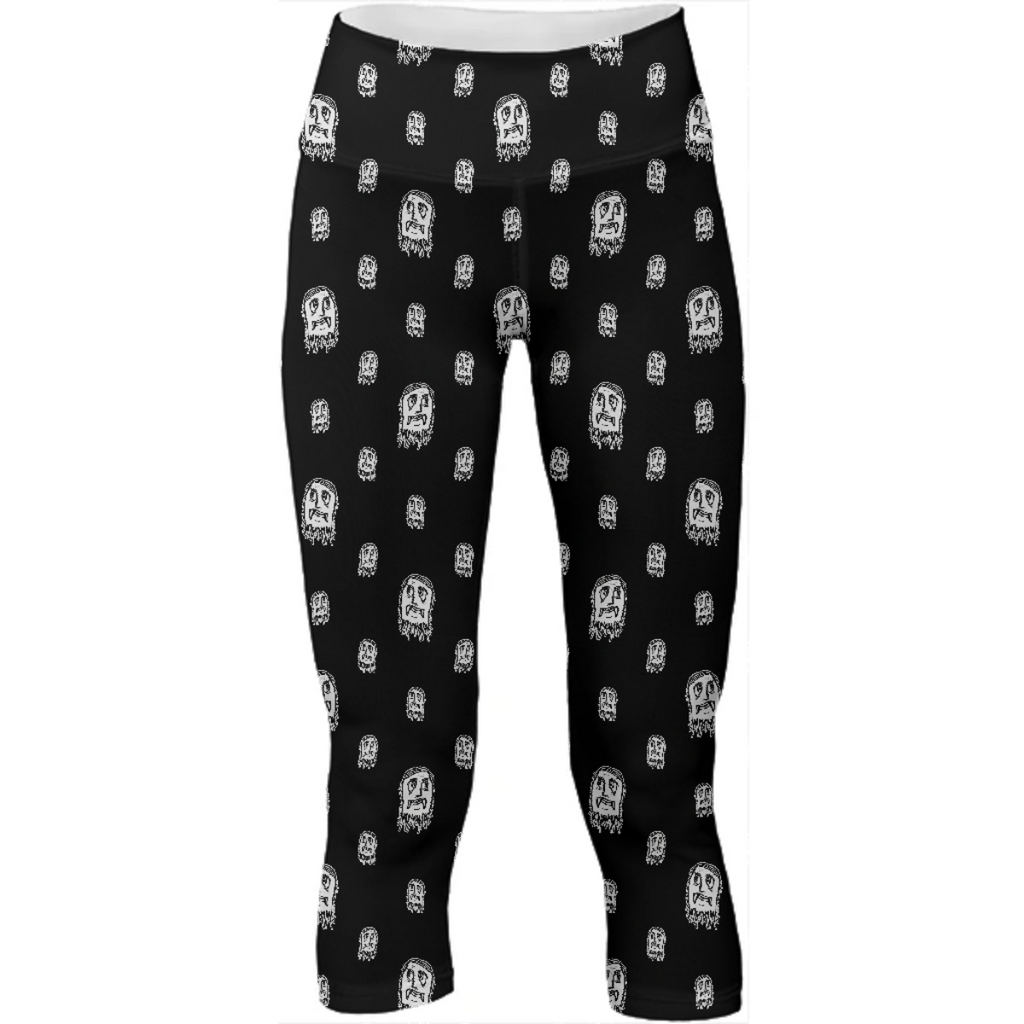 Black and White Monsters Pattern