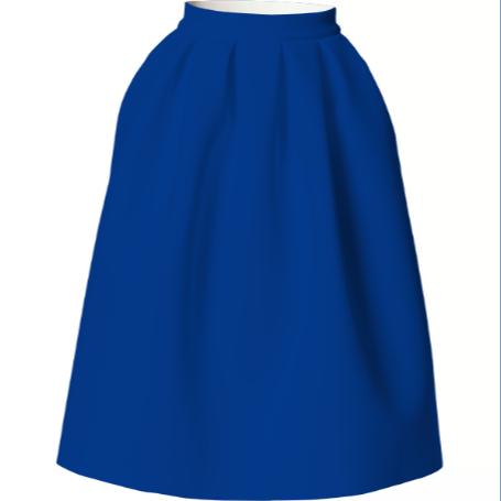 Bright Dark Blue Skirt