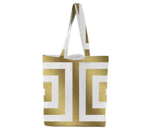 Gold Geometry Tote