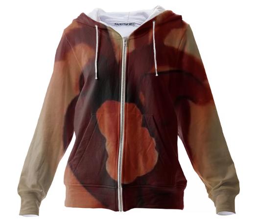Bleeding Zippered Hoodie