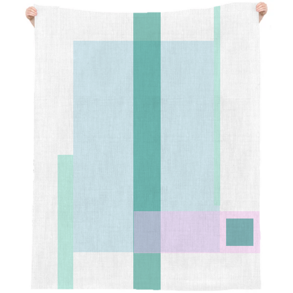 Linen Tablecloth: Bauhaus Plaid 02