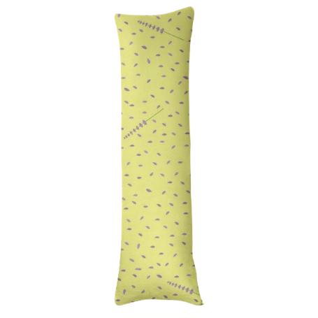 Yellow body pillow