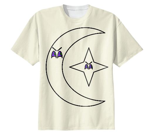 YELLOW YELLOW MOON STARS TEE