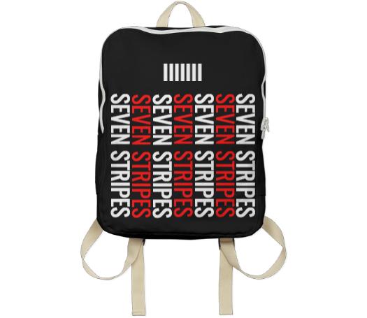 Seven Stripes Backpack Black Multi Colored