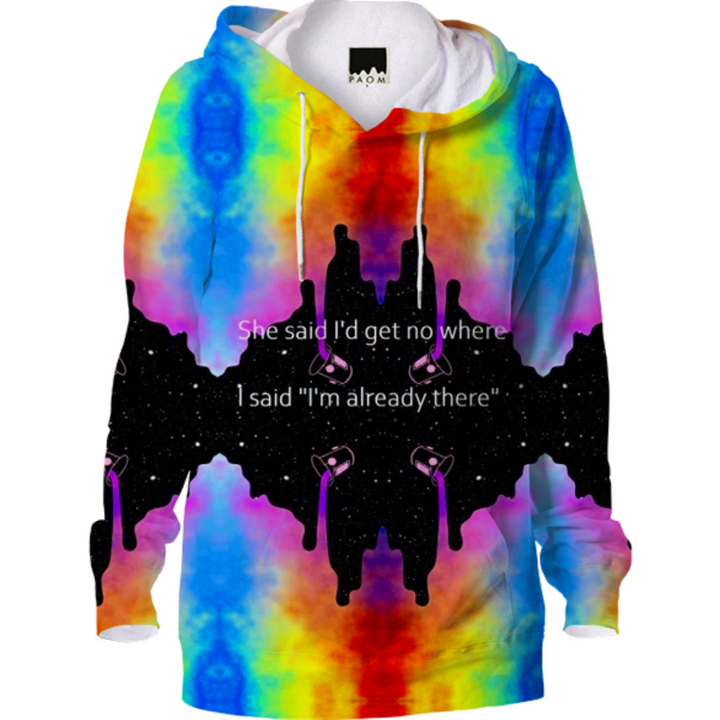 Cosmic Rainbow Spill Hoodie