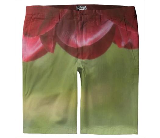 Cranberry Green Petal Shorts