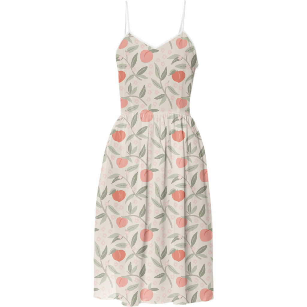 peachy dress