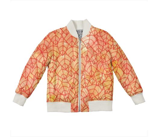Autumn foliage Kids Bomber Jacket