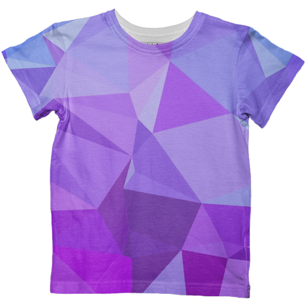 polygonal purple and blue
