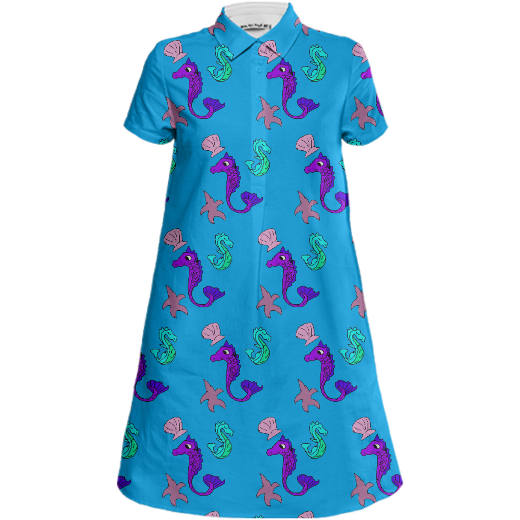 Seahorses Shirt Dress