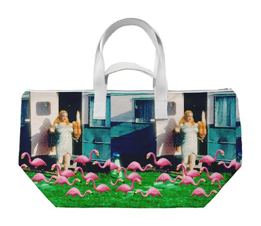 Baltimore Divine Fink Plamingos Weekend Bag